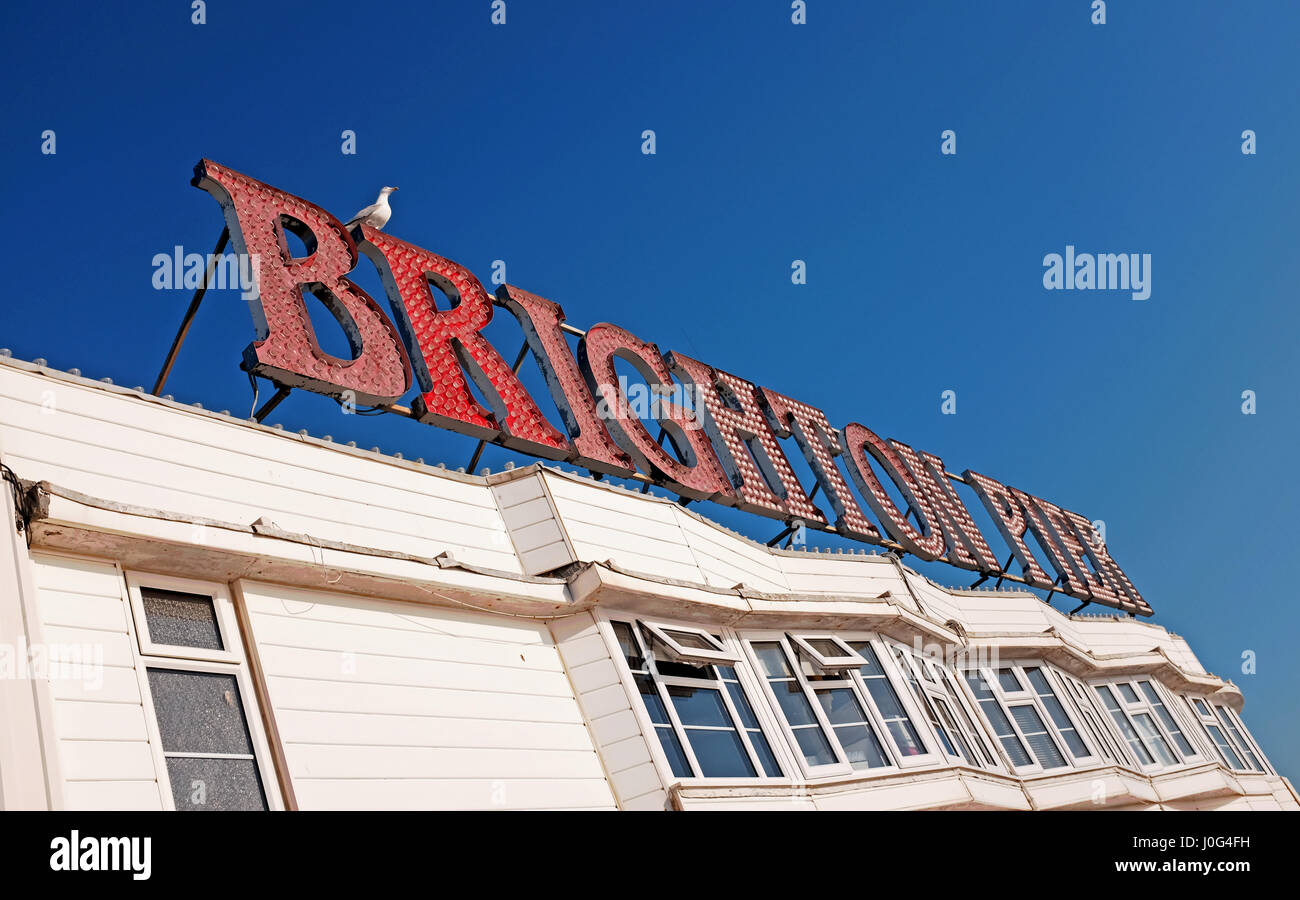 Palace Pier von Brighton East Sussex UK Stockfoto