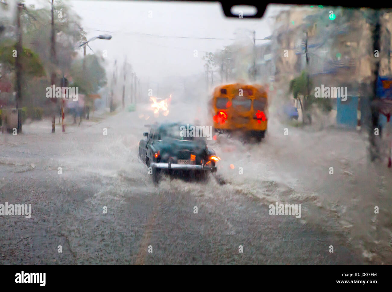Platzregen, Havanna, Kuba Stockfoto