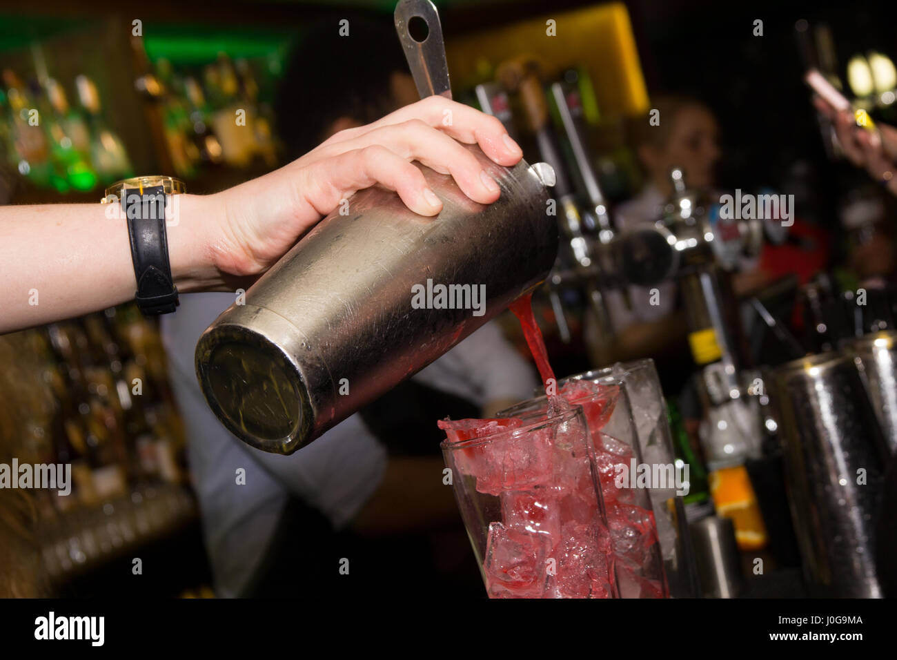Auswahl von cocktail-Mixer Stockfoto