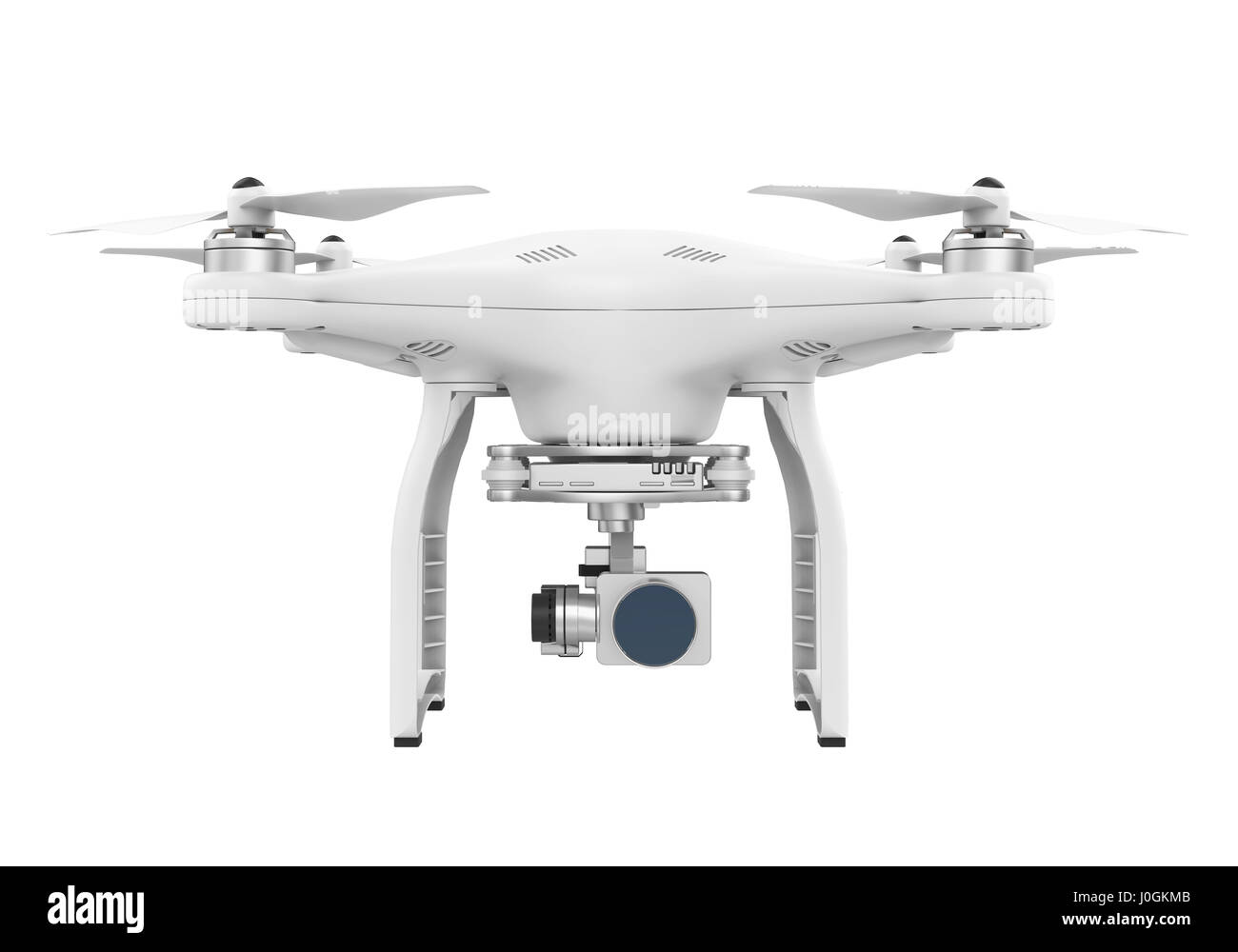Quadcopter Drone isoliert Stockfoto