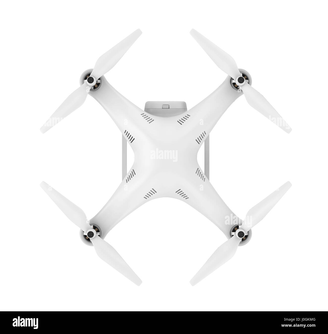 Quadcopter Drone isoliert Stockfoto