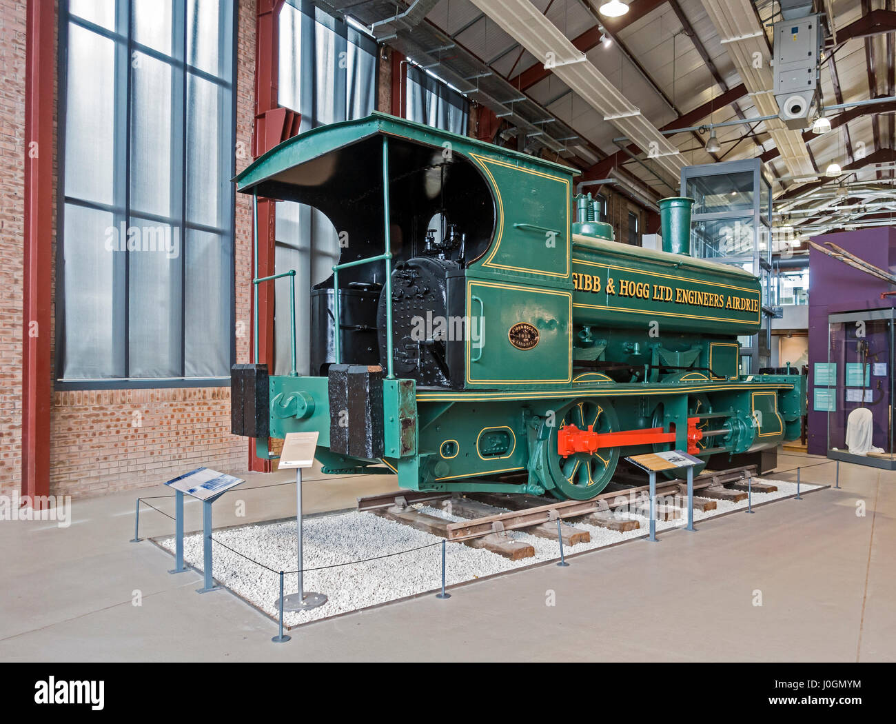Industrielle Sattel Tank Dampfmaschine am Summerlee Museum der schottischen industriellen Leben Coatbridge North Lanarkshire Scotland UK Stockfoto