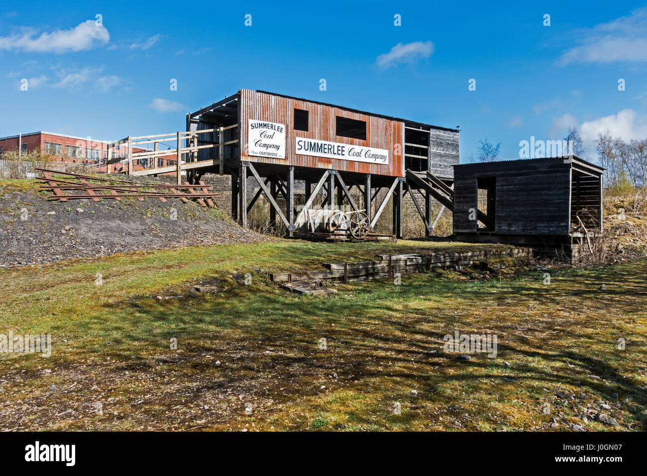 Summerlee Kohle Firmengebäude am Summerlee Museum der schottischen industriellen Leben Coatbridge North Lanarkshire Scotland UK Stockfoto