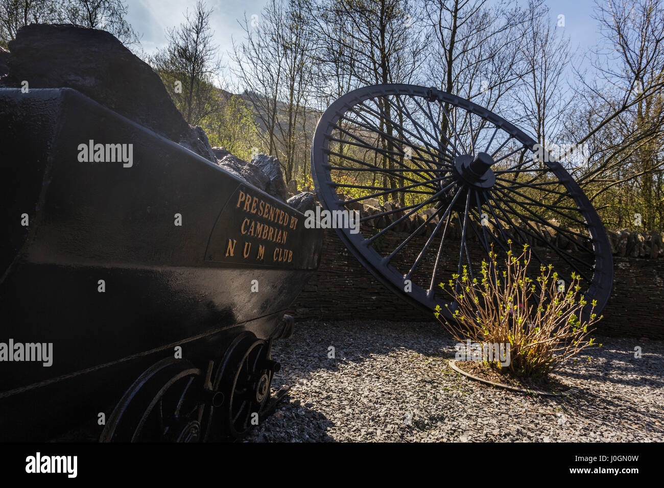 Das Mining DisasterDenkmal auf dem Gelände der Cambrian Zeche Clydach