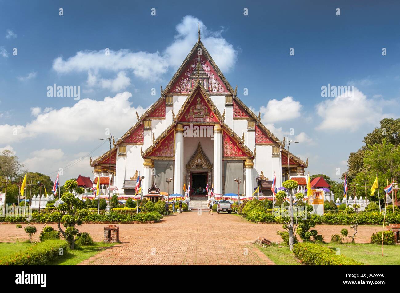 Vihara Phra Mongkons Bophit bei Provinz Ayutthaya in Thailand Stockfoto