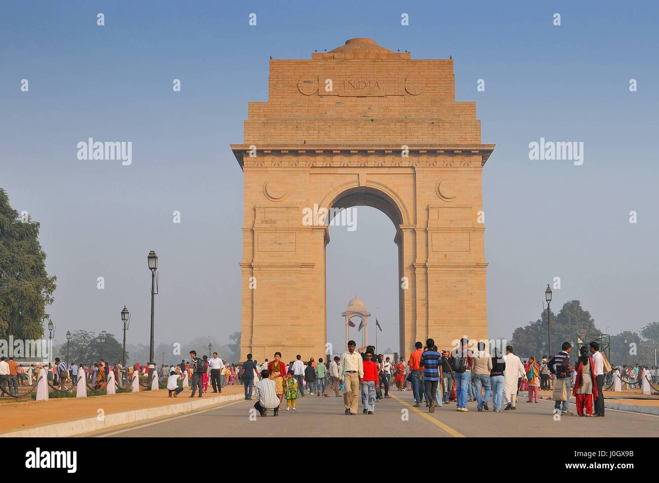 Tor von Indien War Memorial, entworfen von Sir Edwin Luytens während des britischen Raj Neu-Delhi Stockfoto