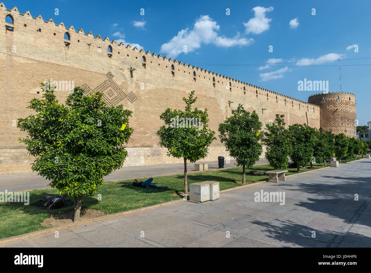 Burg von Karim Khan Zitadelle (Arg-e Karim Khan) zu bauen, während der Zand Dynastie in Shiraz, Hauptstadt der Provinz Fars im Iran Stockfoto