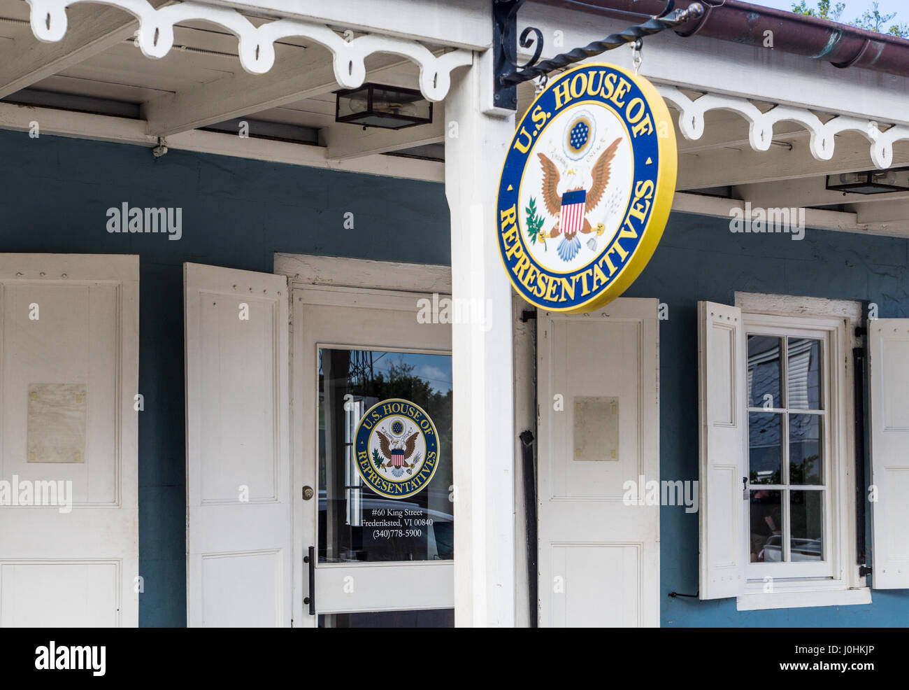 US-Repräsentantenhaus auf den US Virgin Island von St. Lucia Stockfoto