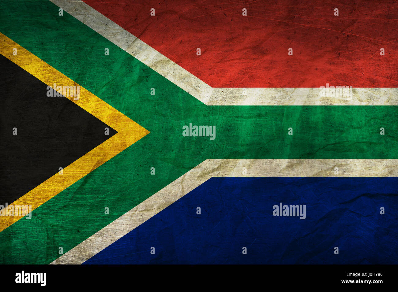 Alte und verwitterte Flagge Stockfoto