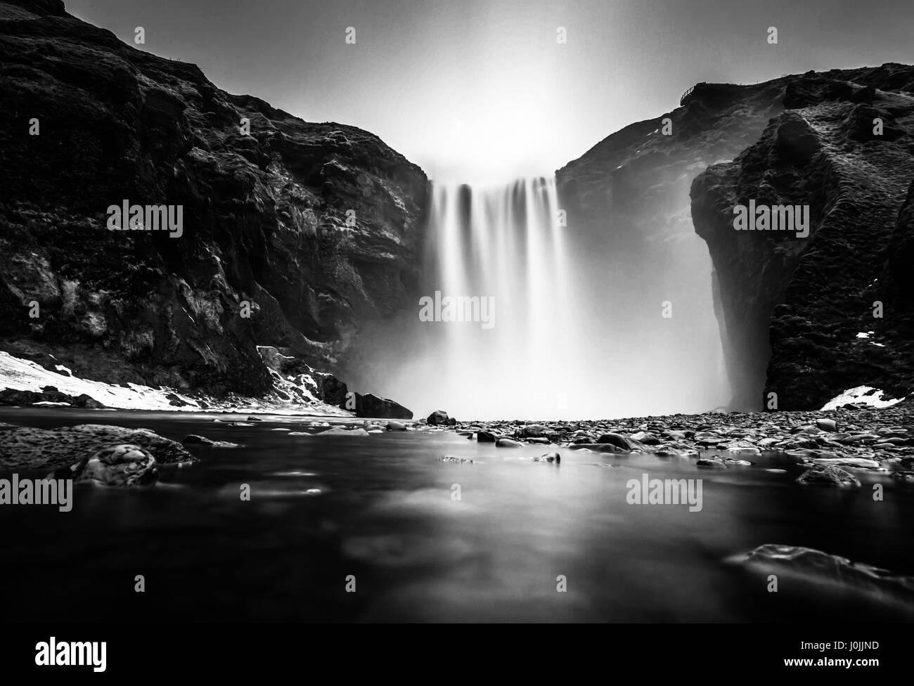 Selfoss. Island. Der Wasserfall. Stockfoto