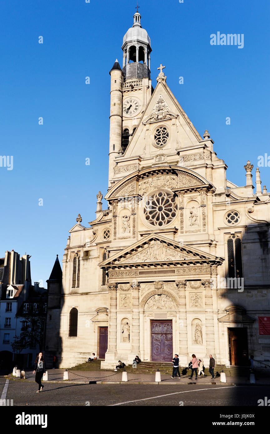 Kirche Saint-Etienne-du-Mont, Paris, Frankreich Stockfoto