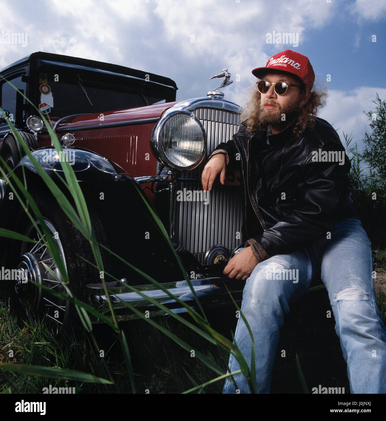 Porträt von Andy Bausch (Regisseur, Drehbuchautor) 08.12.1989 © Philippe MATSAS Stockfoto