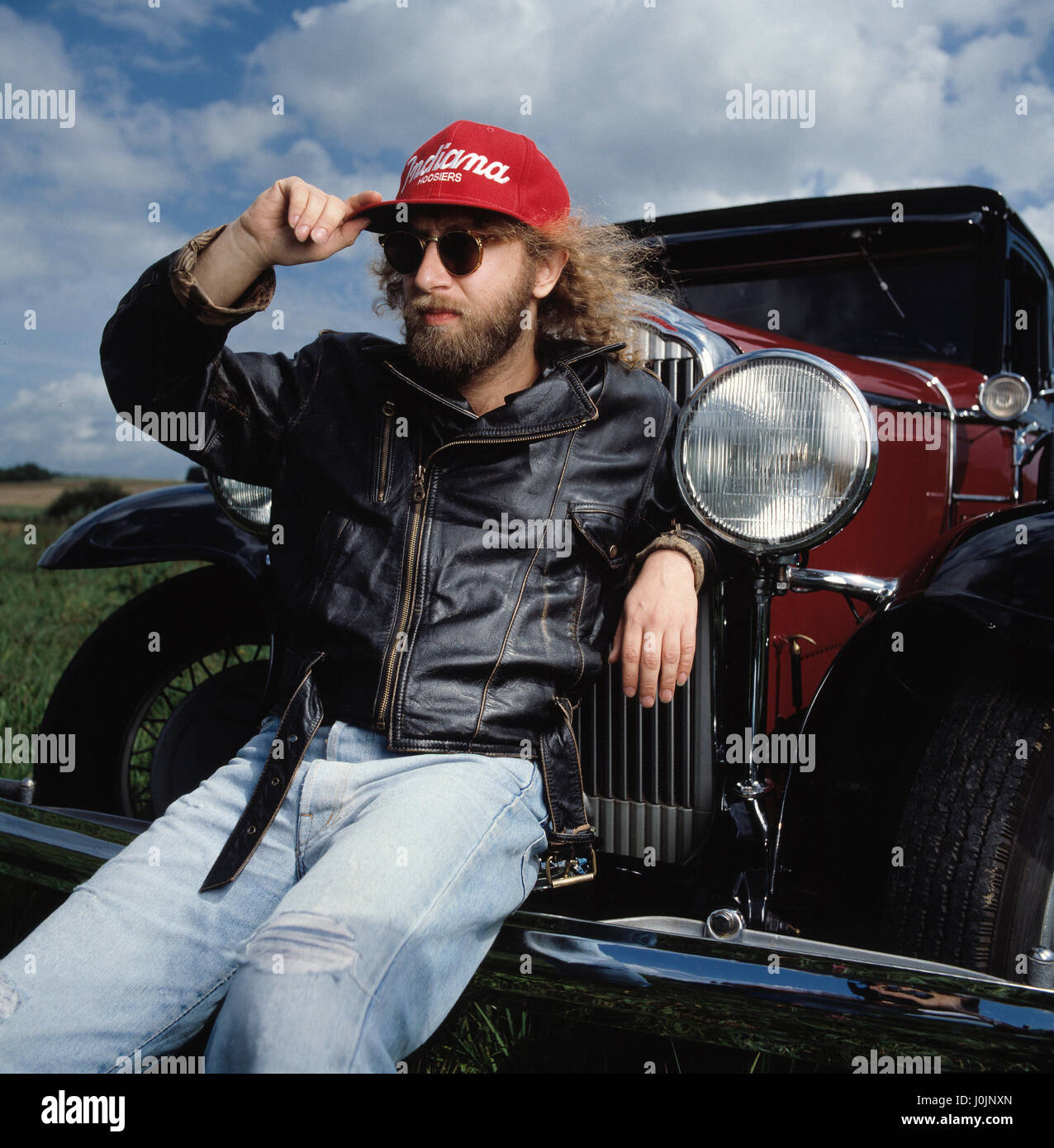 Porträt von Andy Bausch (Regisseur, Drehbuchautor) 08.12.1989 © Philippe MATSAS Stockfoto