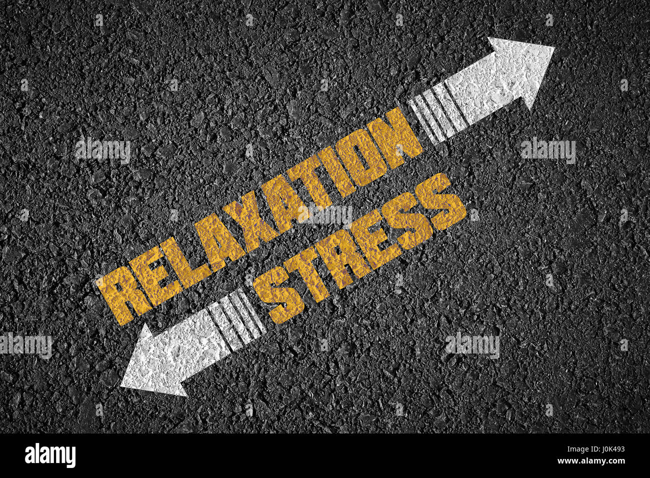 Entspannen oder stress Stockfoto