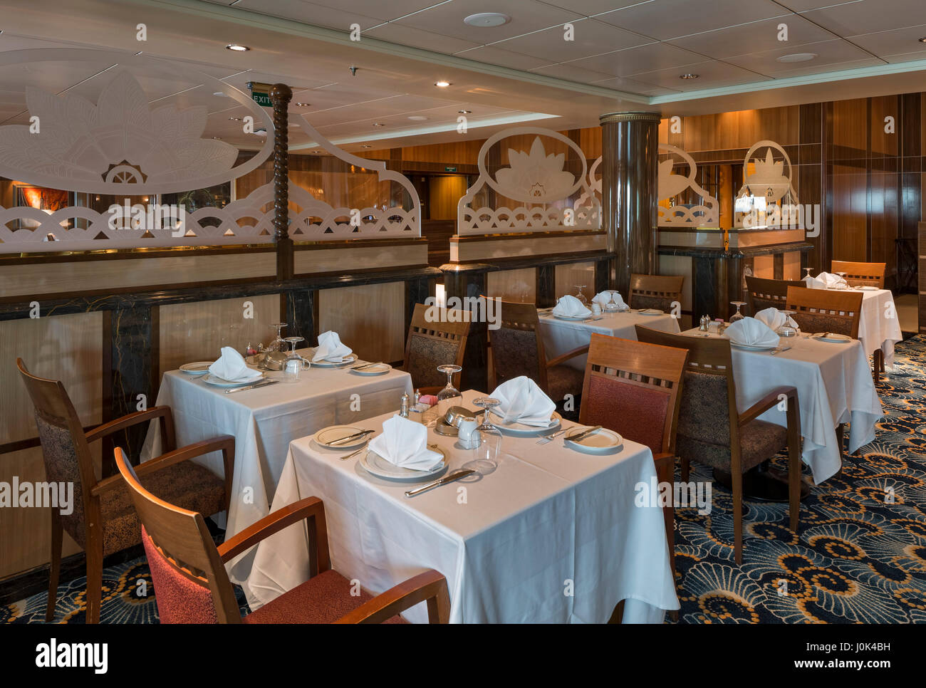 Fine Dining Restaurant Innenraum Der Queen Mary 2 Cunard