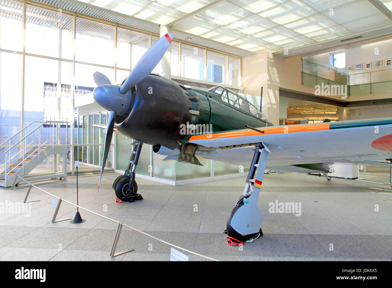 Mitsubishi A6M Zero bei Yushukan Museum Tokio Japan Stockfoto