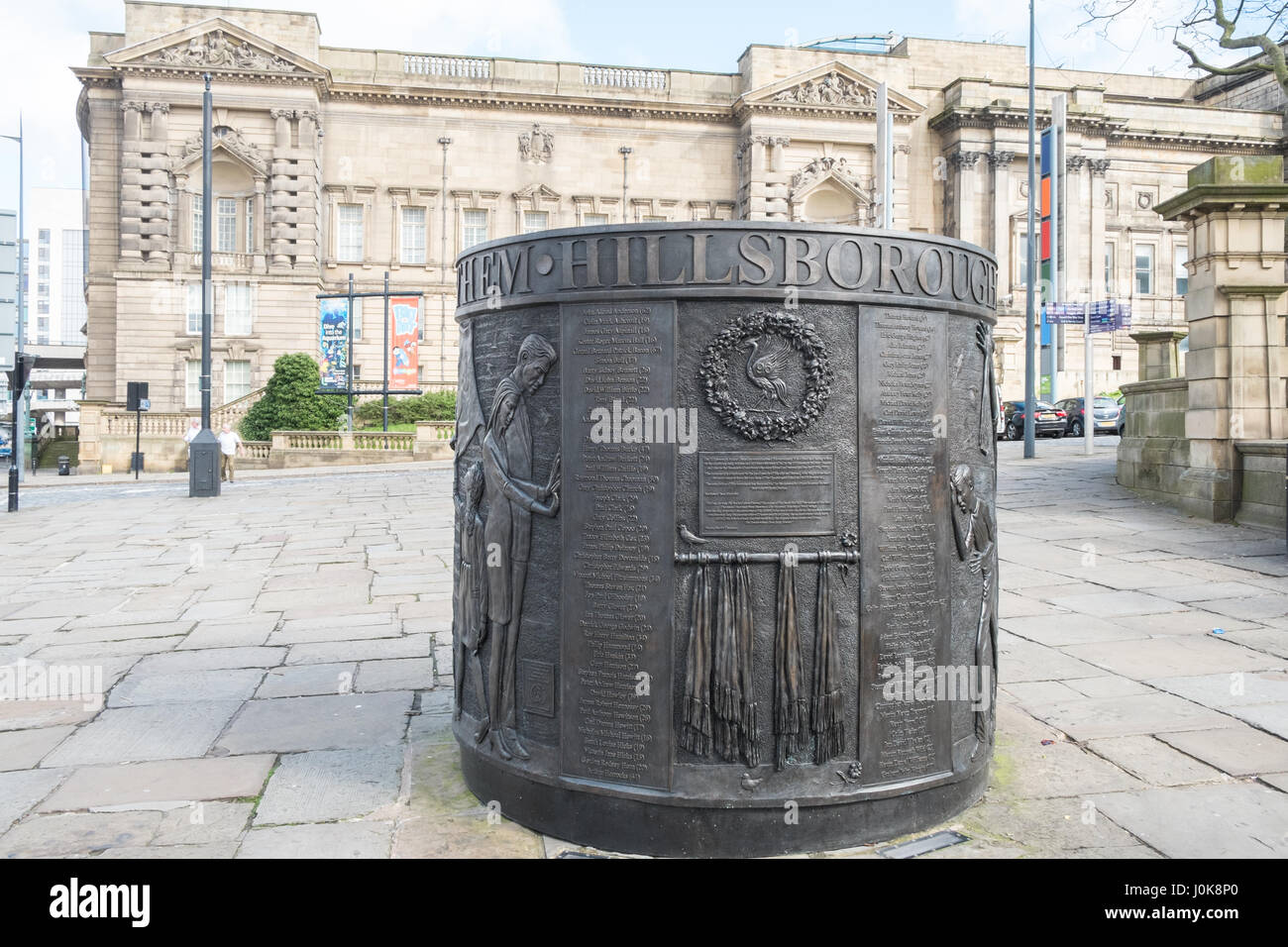 Hillsborough Memorial, Liverpool, Merseyside, England, UNESCO, Weltkulturerbe-Stadt, City, Nord, Nord, England, Englisch, UK. Stockfoto