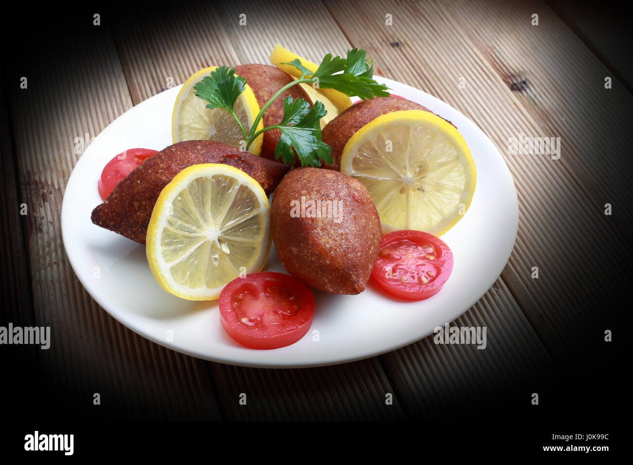 Kibbeh ist ein beliebtes Gericht in nahöstliche Küche Stockfoto