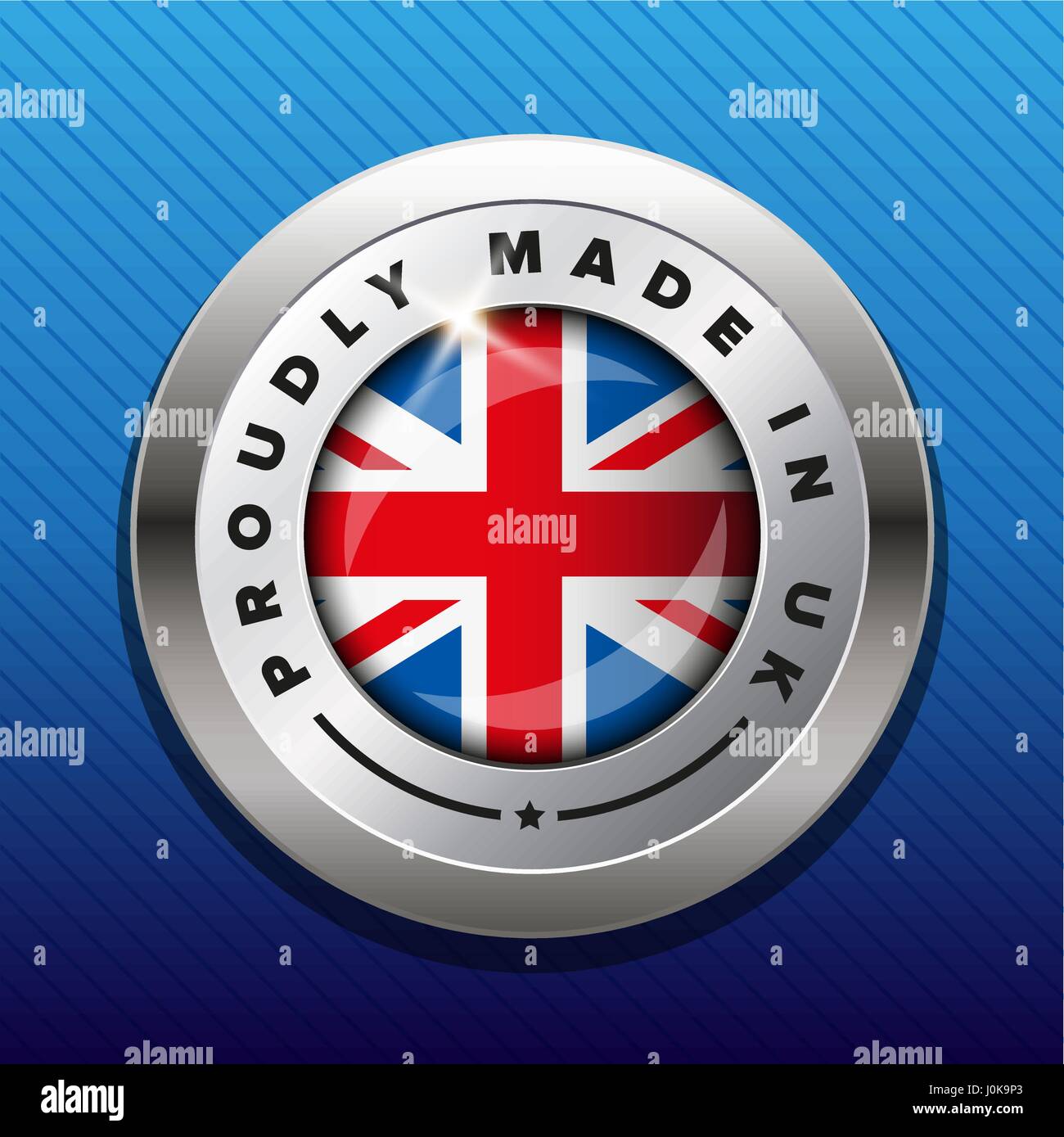 Made in UK Abzeichen Vektor Stock Vektor