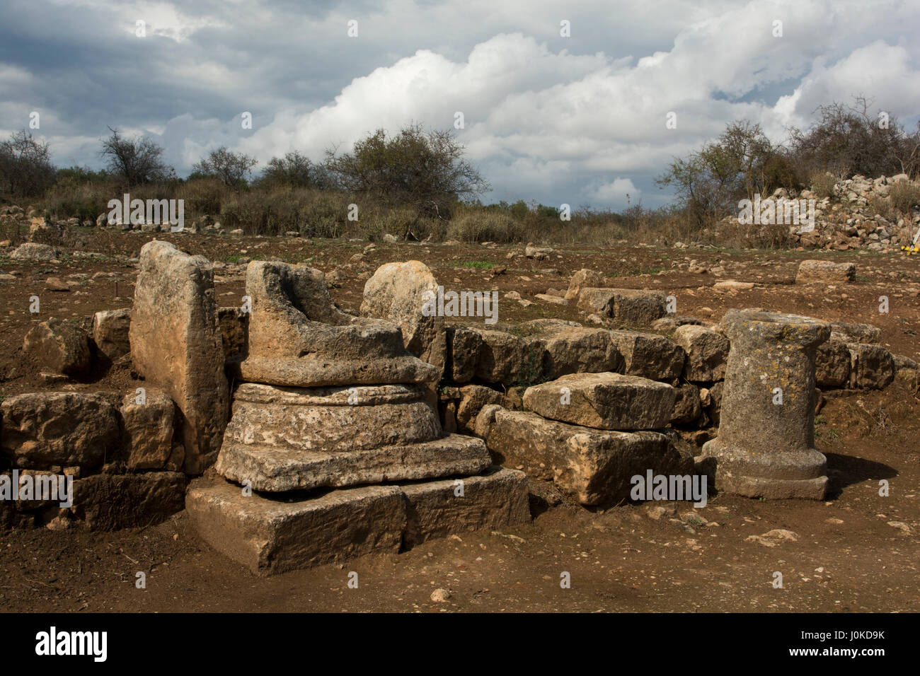 Aptera war eine antike Stadt in West-Kreta aus dem 7. Jahrhundert v. Chr. gebaut, das in 824 zerstört wurde AC und ist heute eine archäologische Stätte. Stockfoto