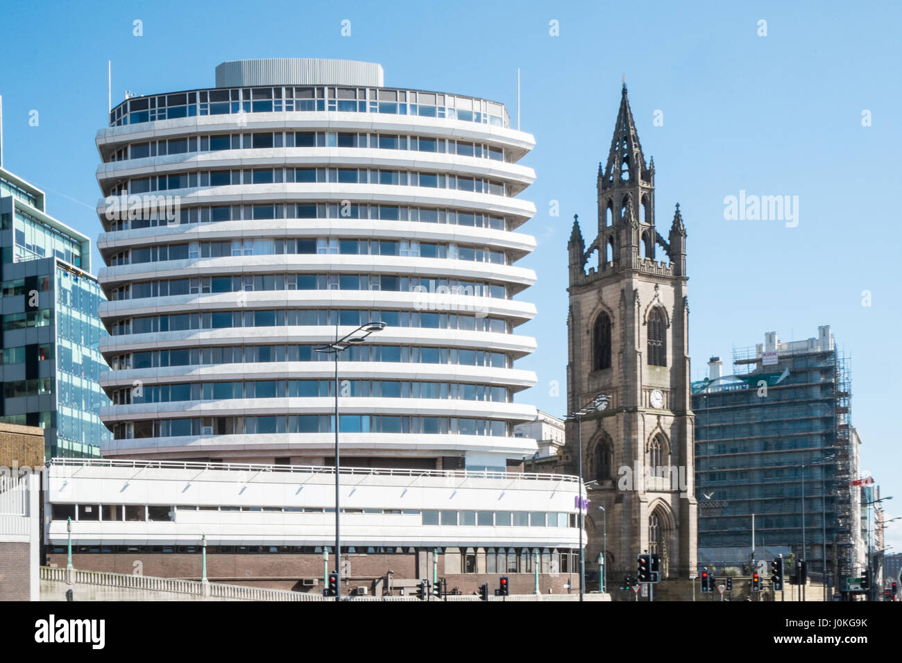 St. Nicholas Church, bekannt als St. Nick's und ist der Matrosen, Matrosen, Kirche, Liverpool, Merseyside, England, City, Nord, Nord, England, Englisch, UK. Stockfoto