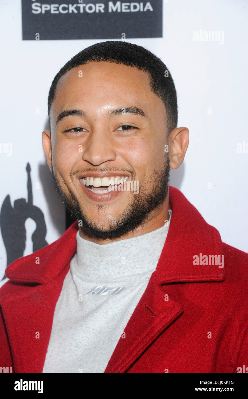 Schauspieler Tahj Mowry besucht The Salvation Army The Red Wasserkocher Rockkonzert am Microsoft-Theater am 5. Dezember 2015 in Los Angeles, Kalifornien. Stockfoto