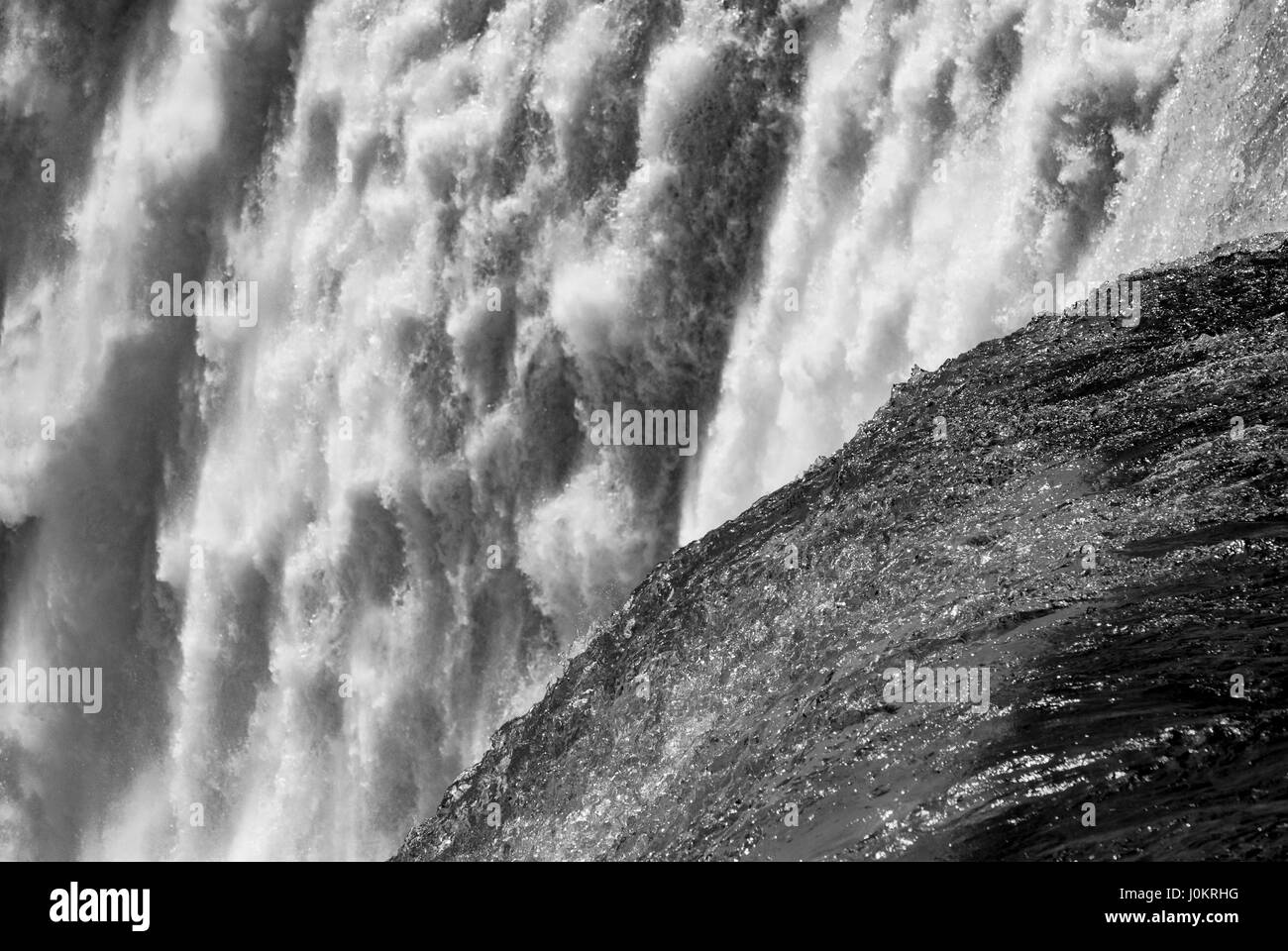 Niagara-Fälle. Nahaufnahme der Horseshoe Falls auf kanadischer Seite Stockfoto