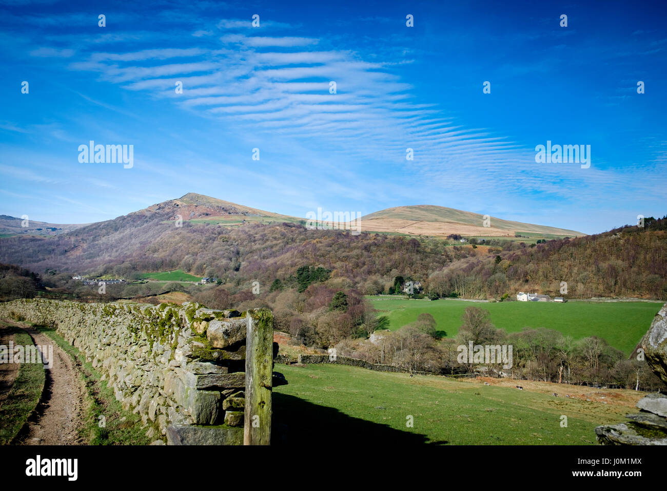 Blick auf den Hecht von Ostseite der Offshore-Valley, Lake District, England Stockfoto