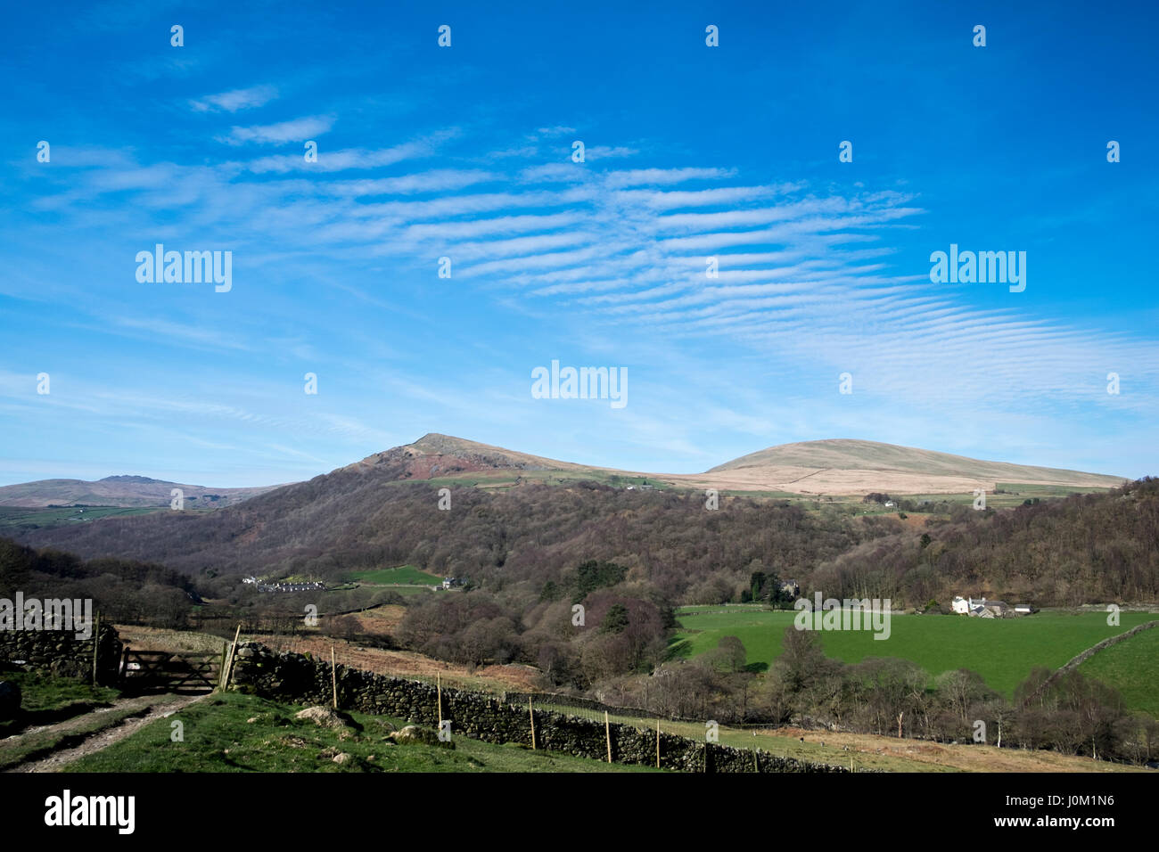 Blick auf den Hecht von Ostseite der Offshore-Valley, Lake District, England Stockfoto