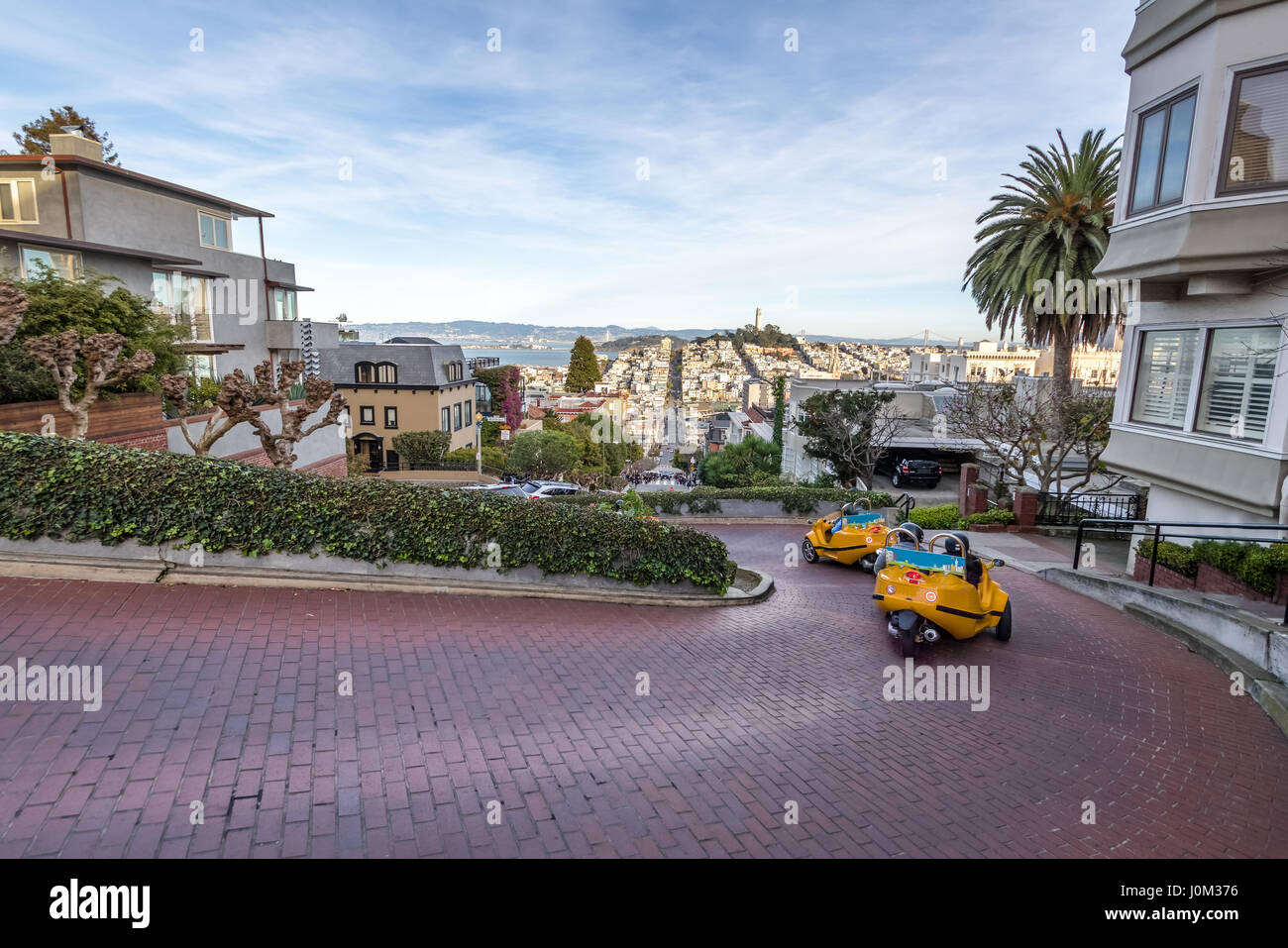 Lombard Street, San Francisco, Kalifornien, USA Stockfoto