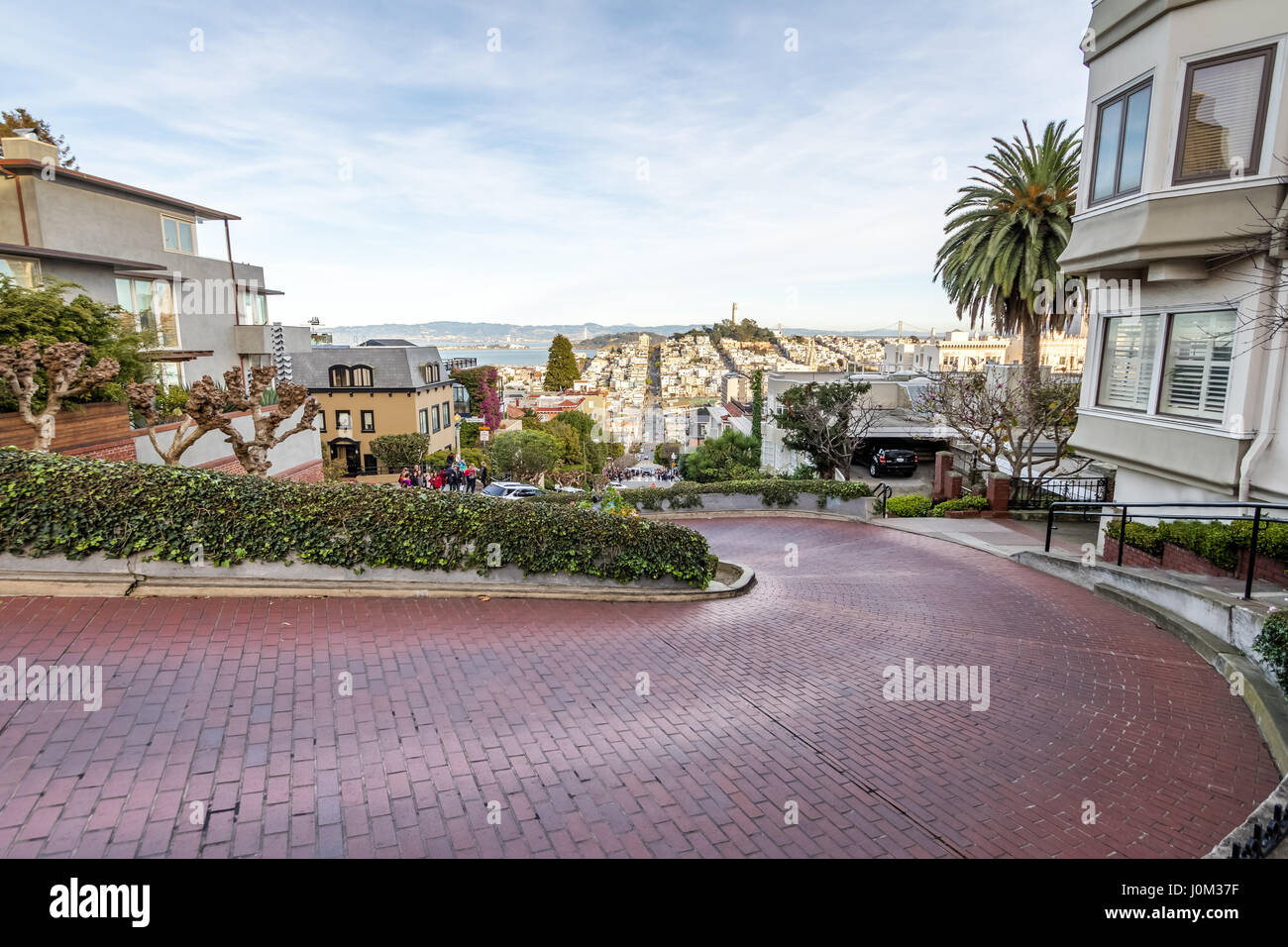 Lombard Street, San Francisco, Kalifornien, USA Stockfoto