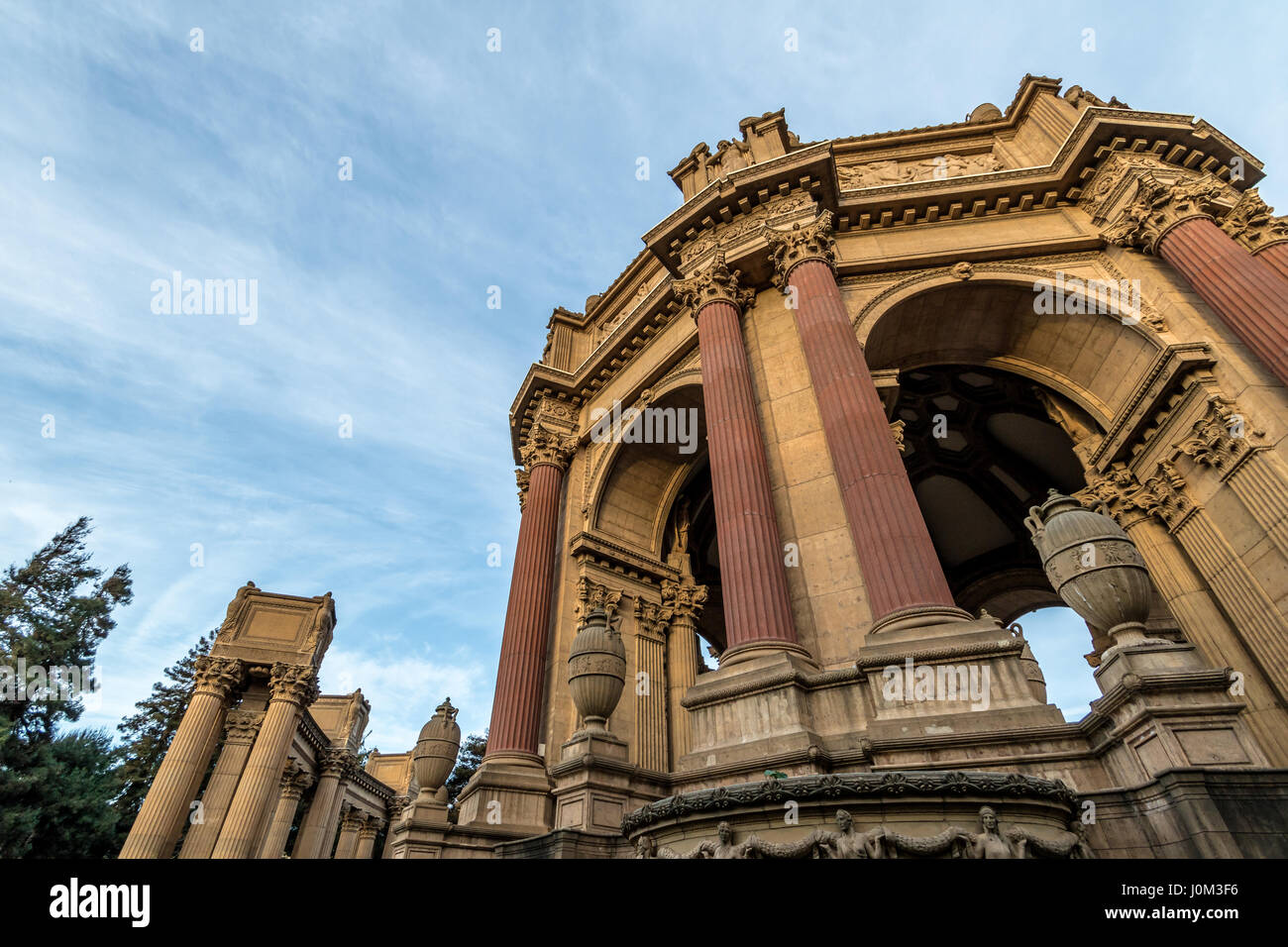 Detail der Palace of Fine Arts - San Francisco, Kalifornien, USA Stockfoto