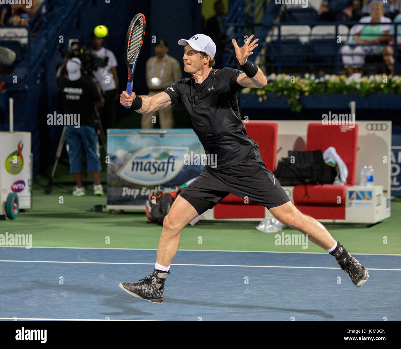 ANDY MURRAY (GBR) in Aktion Stockfoto