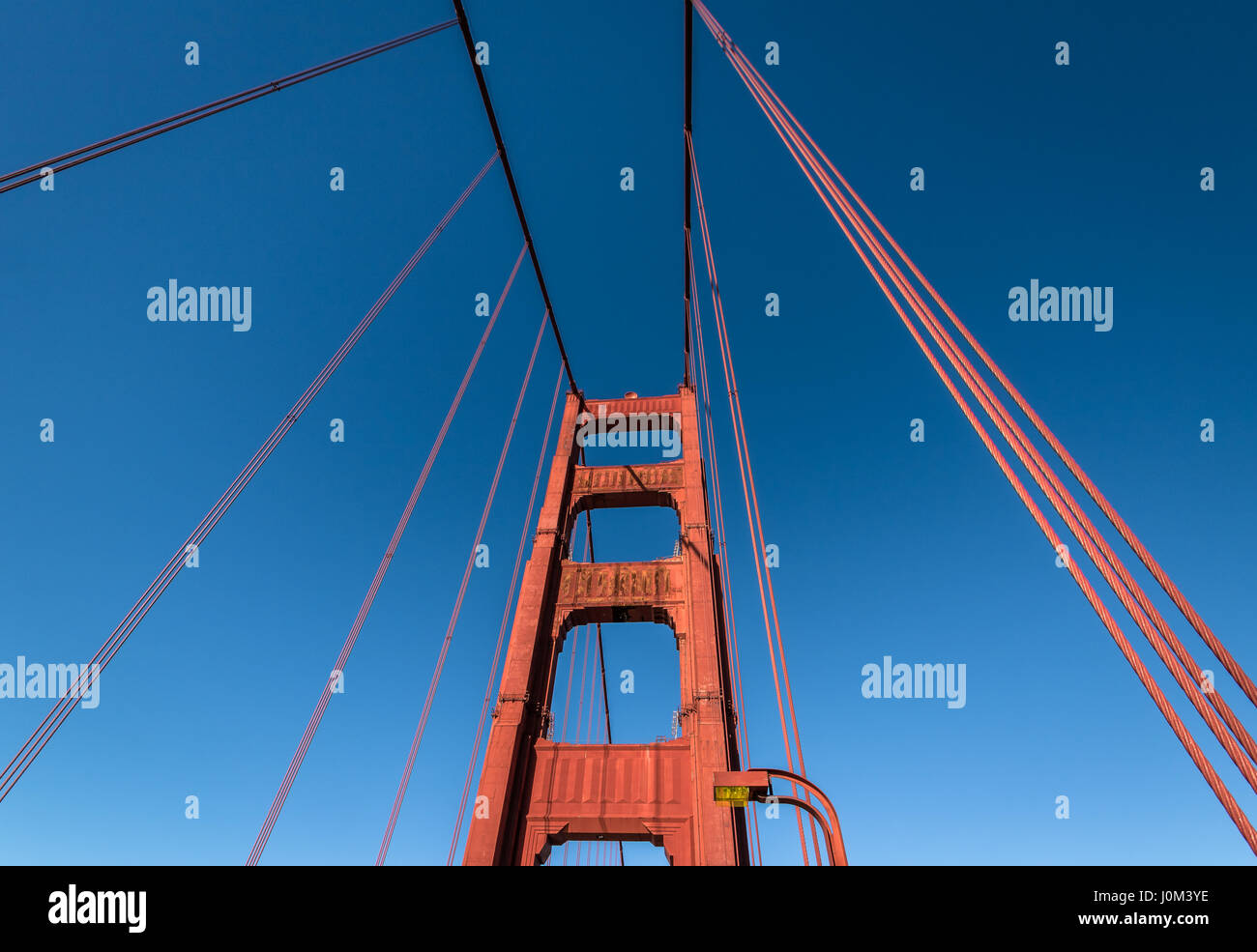 Detail der Golden Gate Bridge - San Francisco, Kalifornien, USA Stockfoto