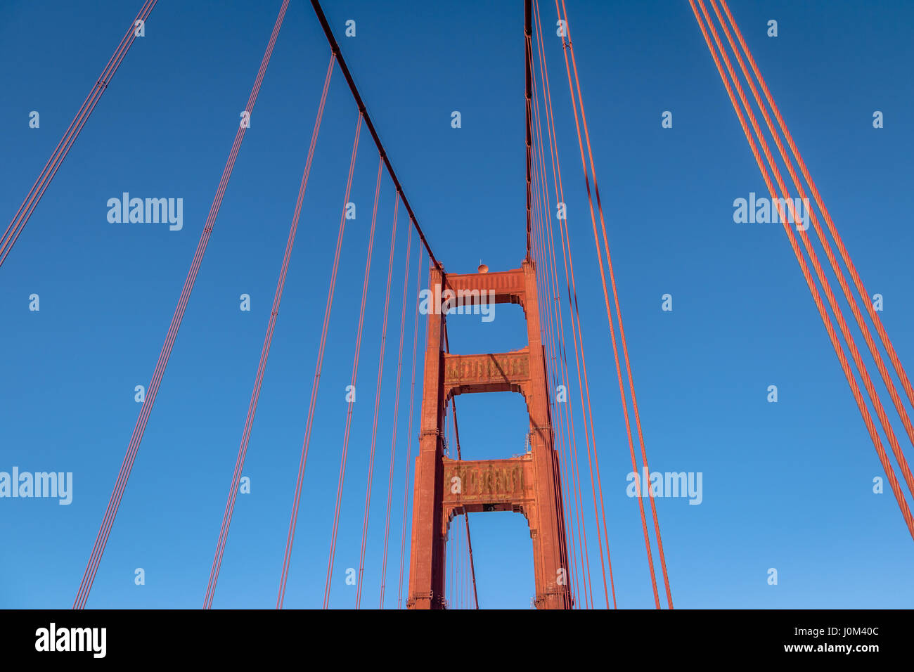 Detail der Golden Gate Bridge - San Francisco, Kalifornien, USA Stockfoto