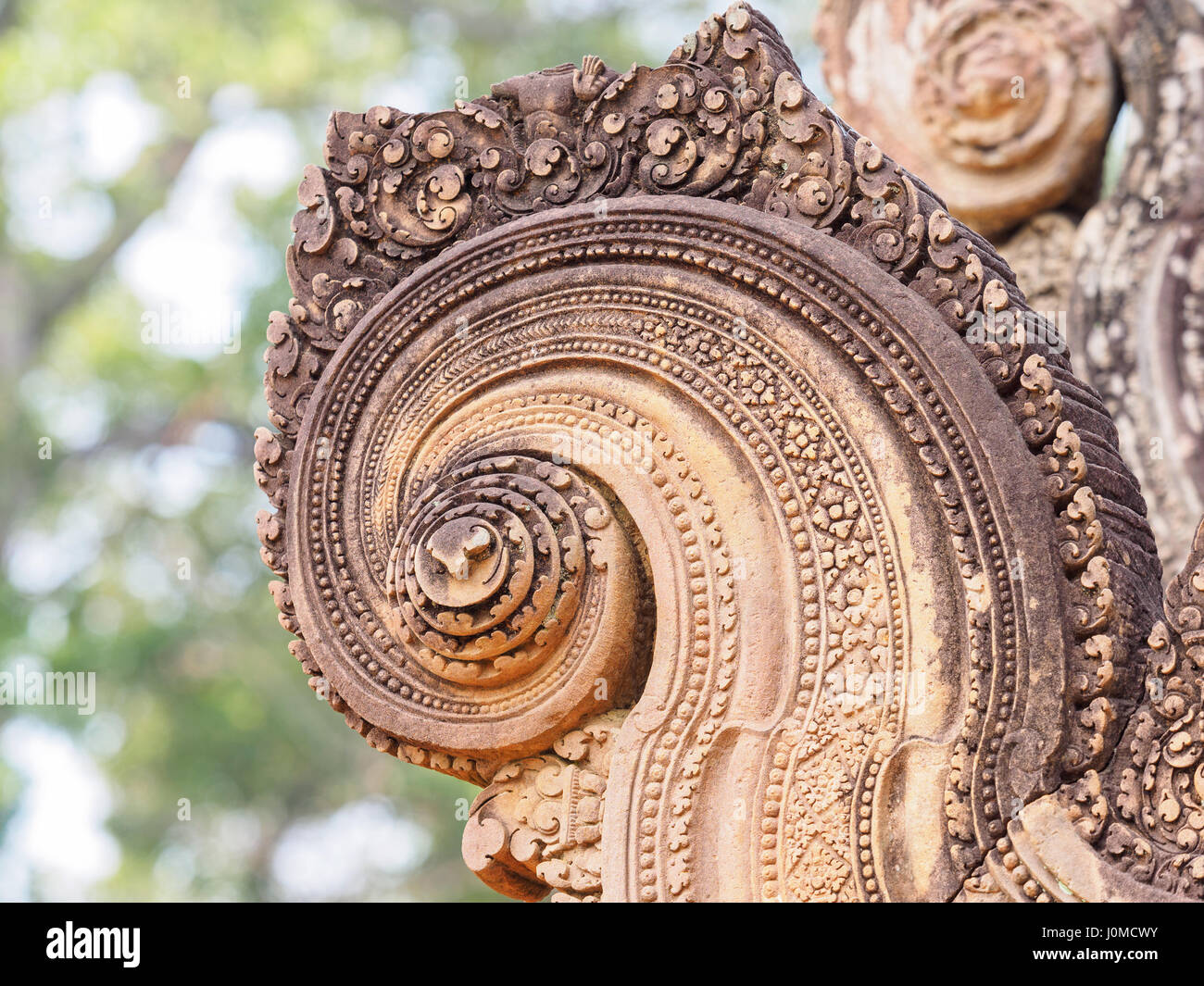 Banteay Srei Schloss, die schönsten antiken in Kambodscha Stockfoto