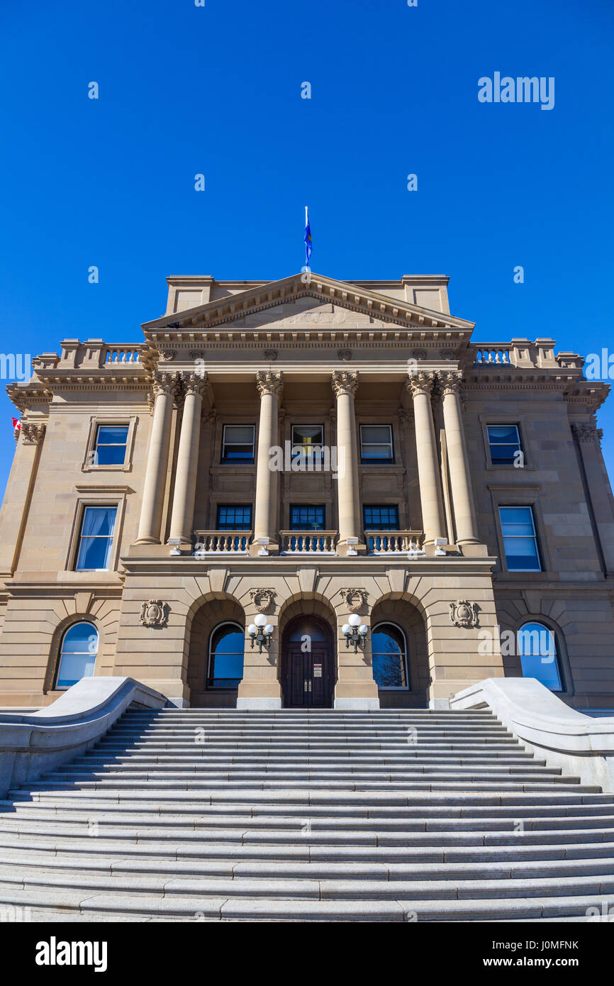 Eingang zum Alberta Gesetzgebung in Edmonton Stockfoto