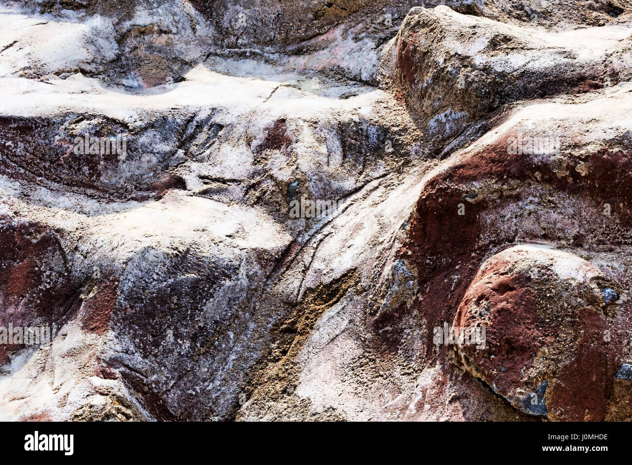 Nahaufnahme von einem Wind-polierten Felsen Stockfoto