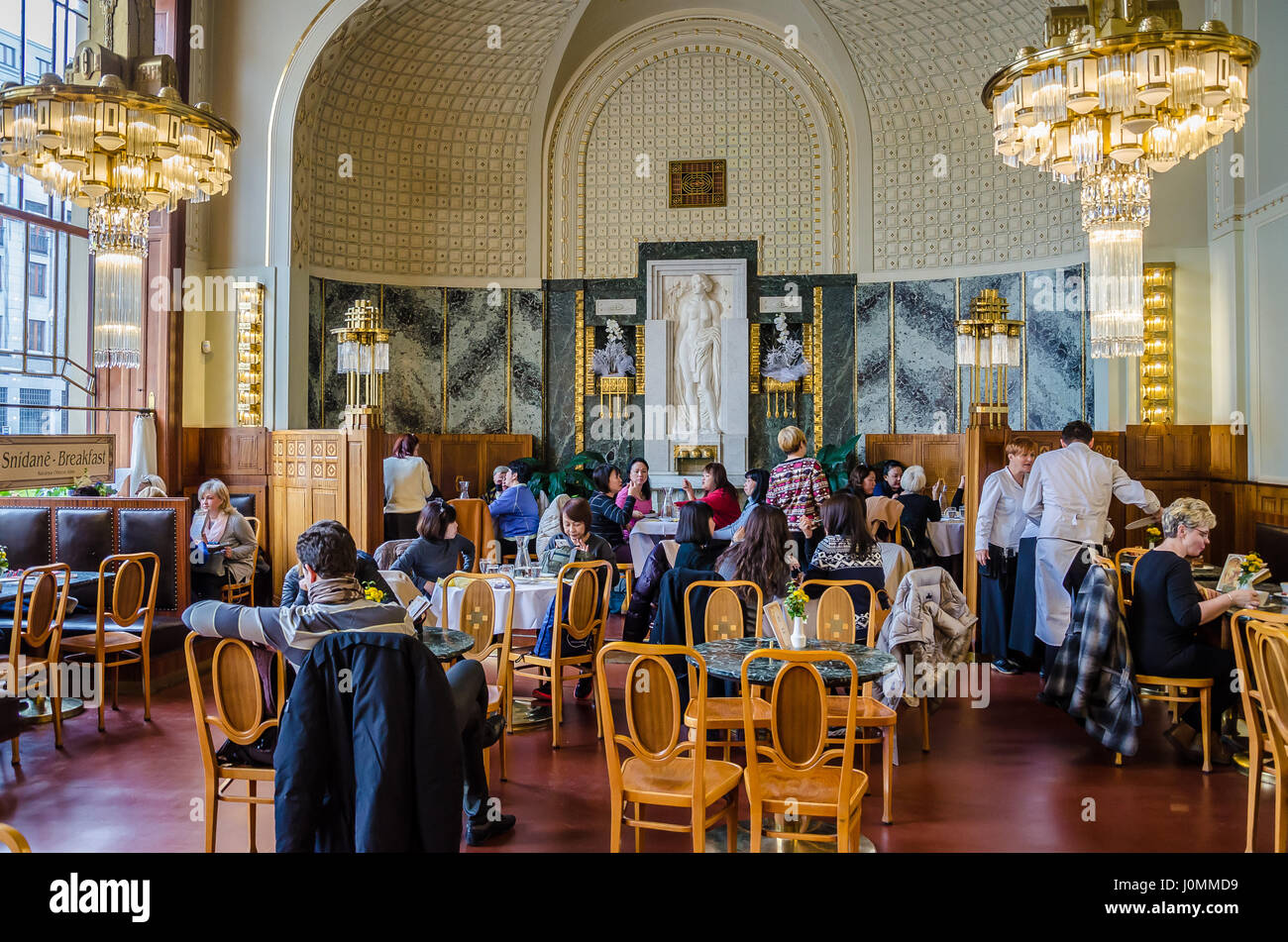 Gemeindehaus in Prag ist die Stadt vor allem Jugendstil-Gebäude, und einer der schönsten in Europa. Stockfoto