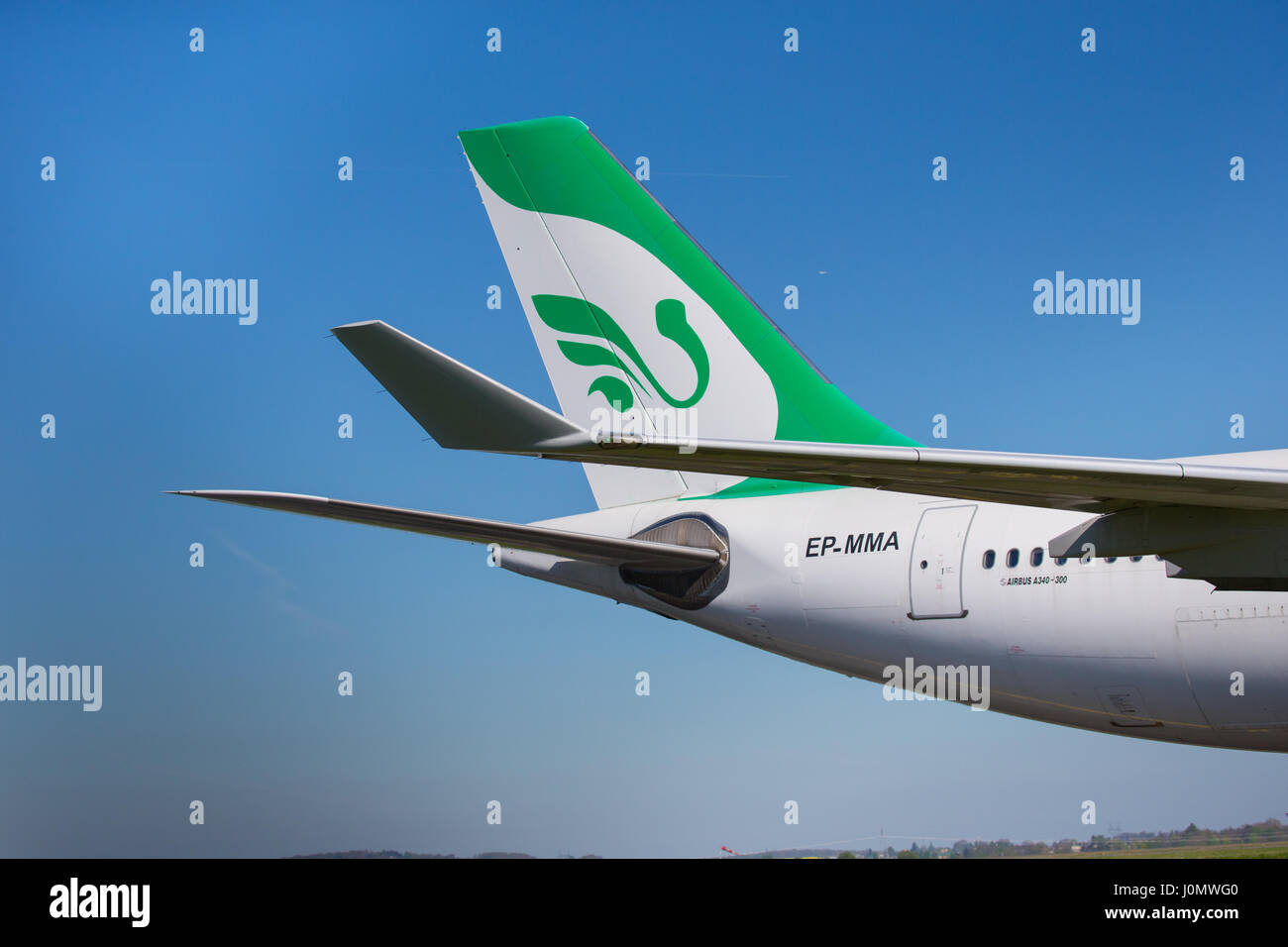 Mahan Air Airbus A340 Iran Teheran Stockfoto
