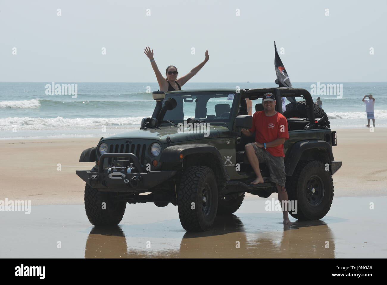 Jeeps auf der Strand-Jeep-Convention in Daytona Florida USA Stockfoto