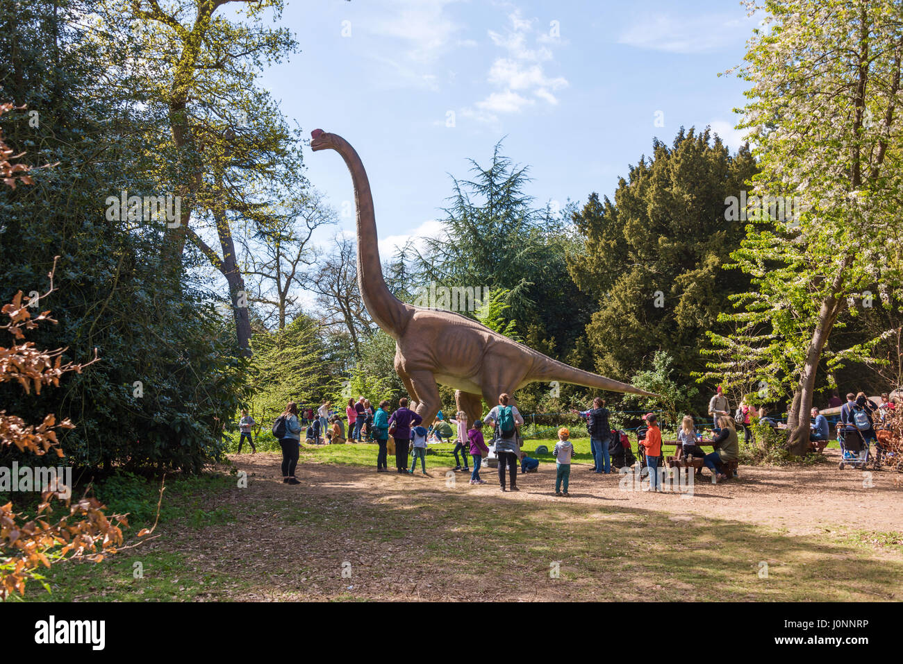 Brachiosaurus, Jurassic Königreich Osterley Park, London Stockfoto