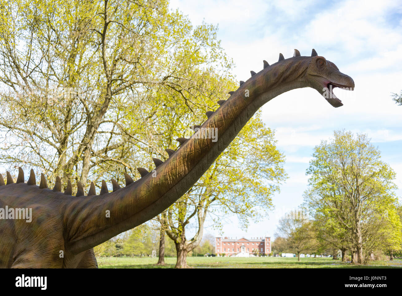 Diplodocus, Jurassic Königreich, Osterley Park, London Stockfoto