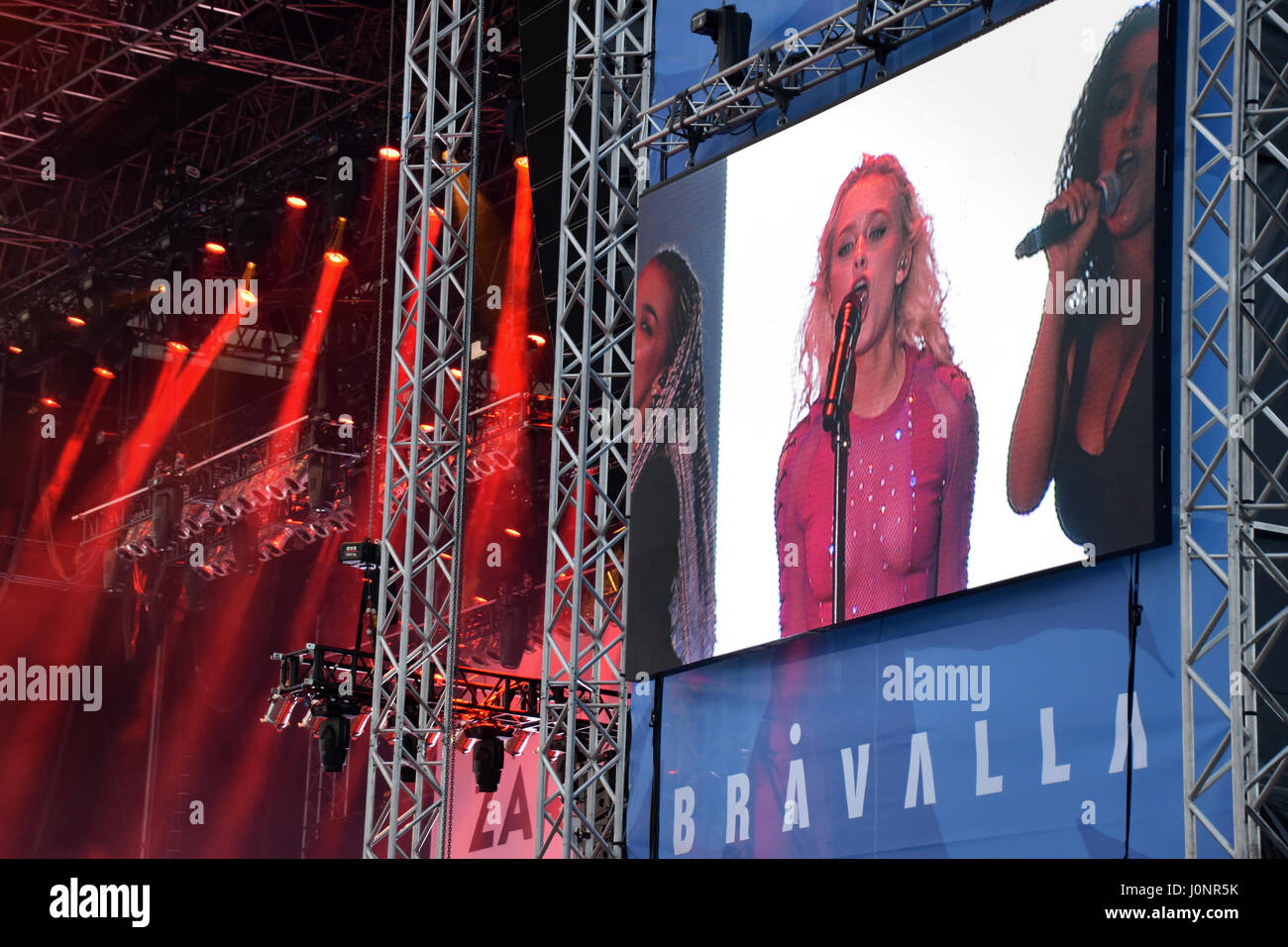 Zara Larsson am Bråvalla Festival 2016 in Norrköping, Schweden Stockfoto