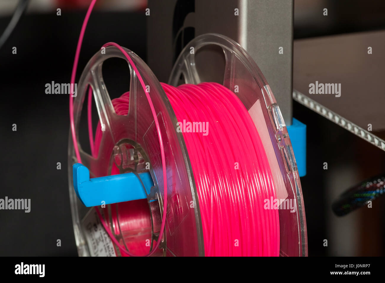 Bunte Filament ABS Draht Kunststoff für 3D-Drucker Stockfoto