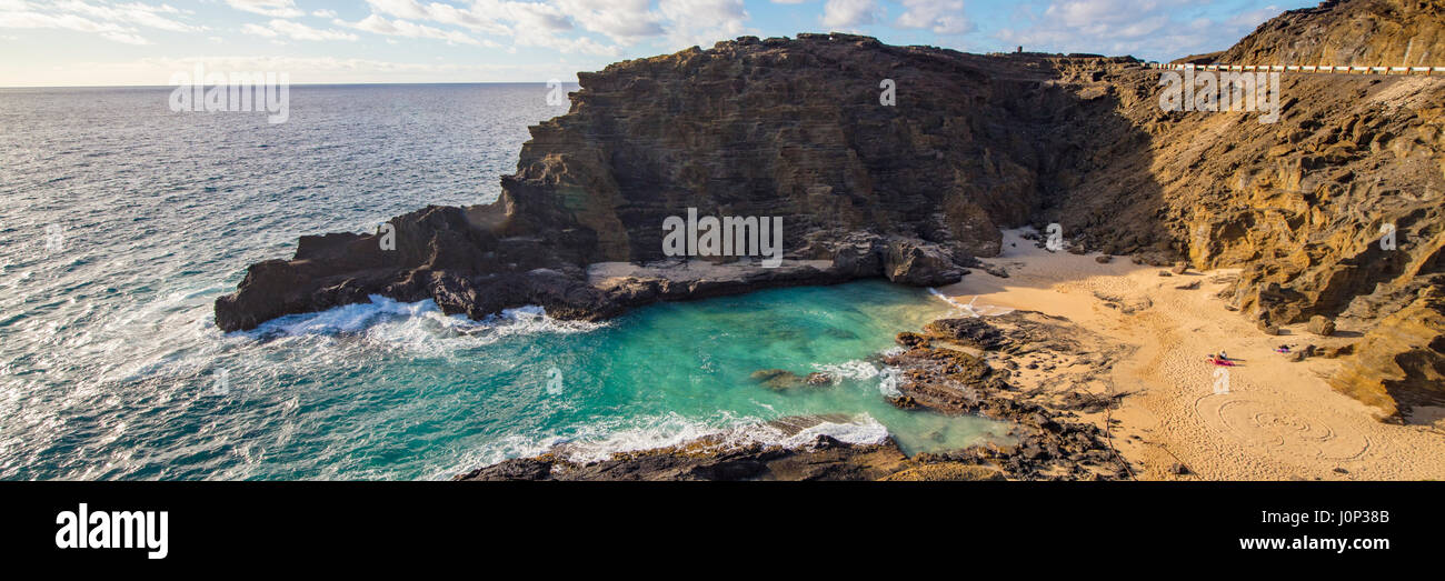 Halona Strand, Frome Here to Eternity Beach, Oahu, Hawaii Stockfoto
