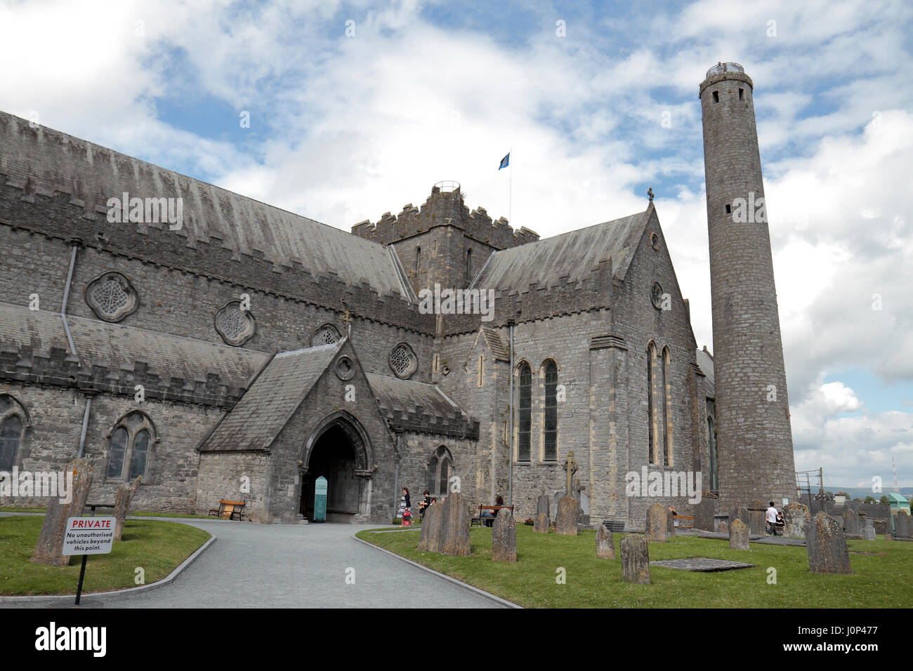 Kathedrale St. Canice, auch bekannt als Kilkenny Kathedrale, Kilkenny, Grafschaft Kilkenny, Irland (Eire). Stockfoto