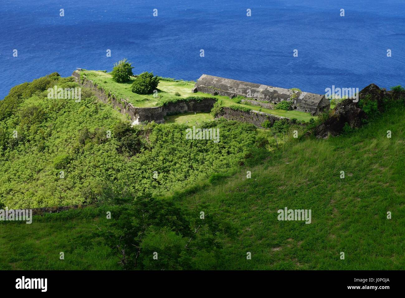 Brimstone Hill Fortress National Park, St. Kitts und Nevis. Stockfoto