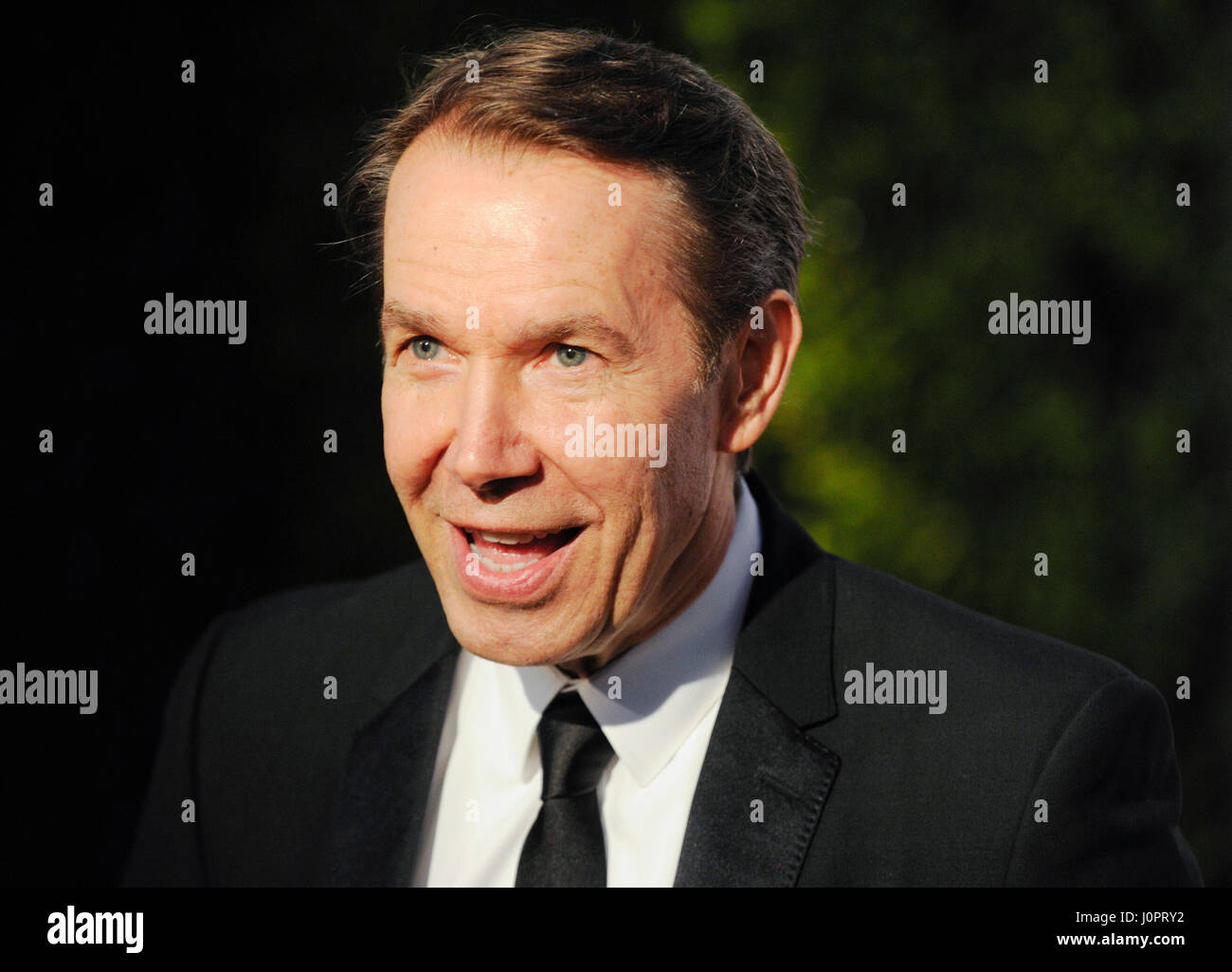 Jeff Koons besucht breit Museum schwarze Krawatte konstituierende Abendessen an der breiten am 17. September 2015 in Los Angeles, Kalifornien. Stockfoto