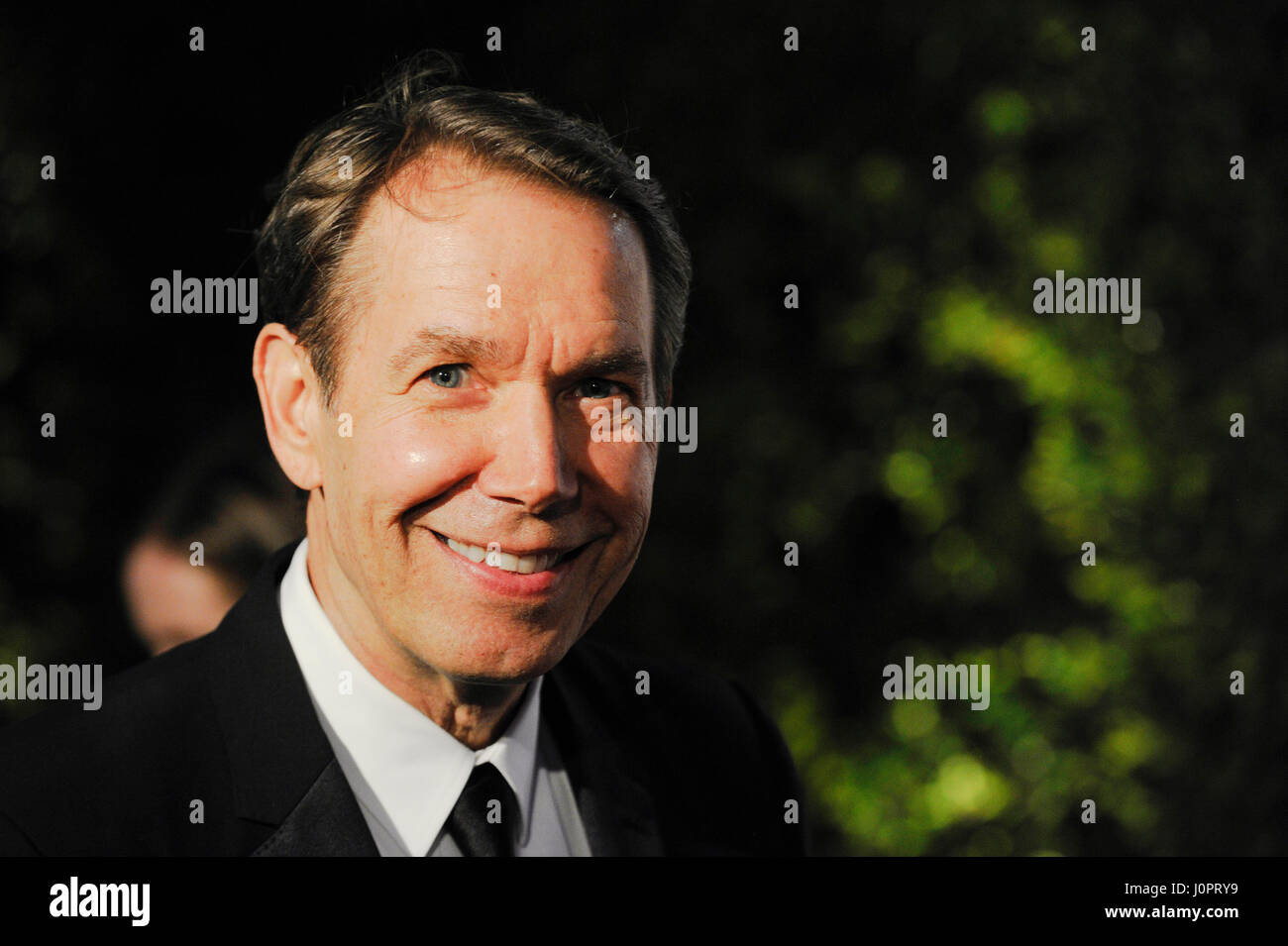 Jeff Koons besucht breit Museum schwarze Krawatte konstituierende Abendessen an der breiten am 17. September 2015 in Los Angeles, Kalifornien. Stockfoto